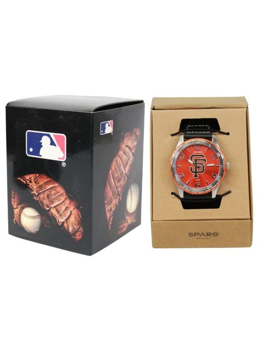MLB Giants Watch Men's Gambit Style Jewelry Wrist Band San Francisco Orange New